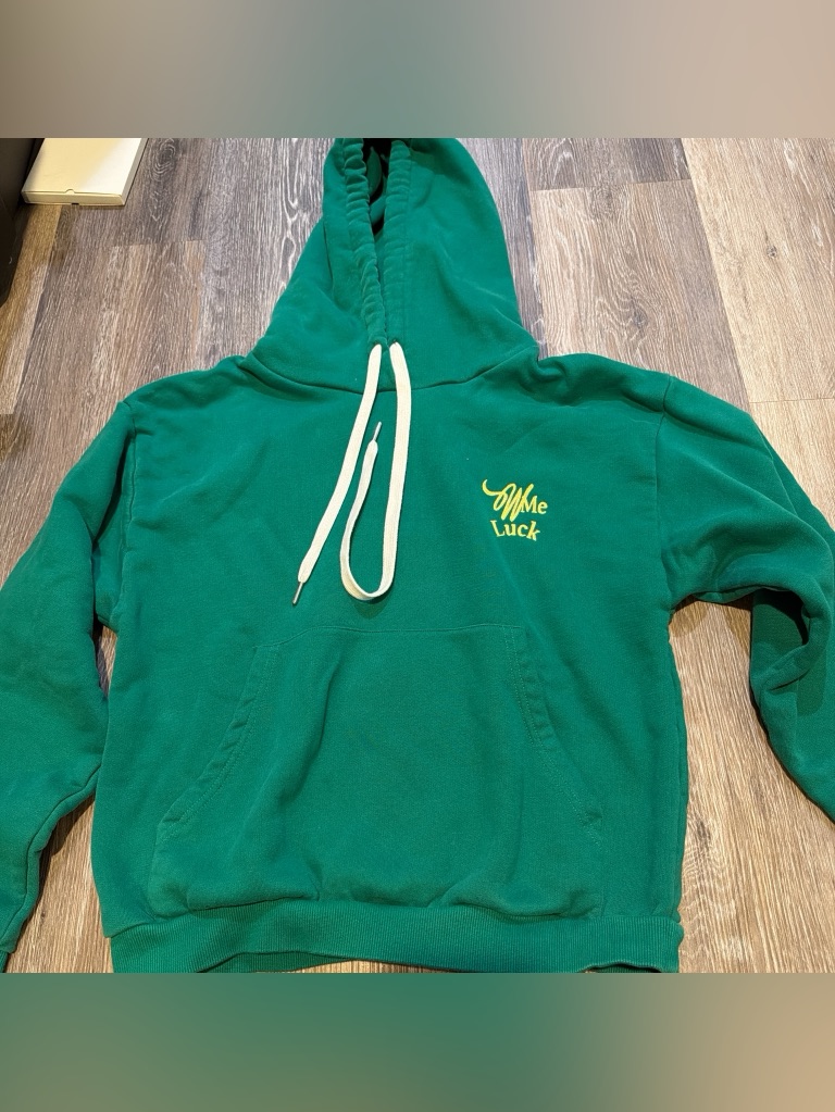 Wml/Wish Me Luck Green Pullover Hoodie — image 2 of 3